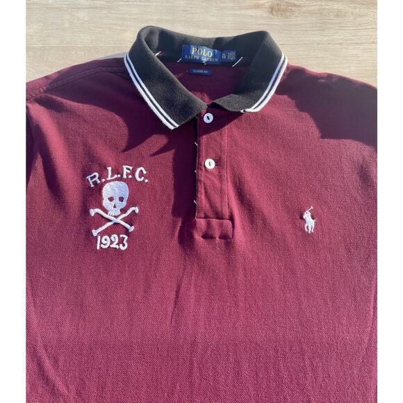 VTG. RALPH LAUREN Polo‎ Shirt Classic Fit Men's Red Size XL Made in Vietnam - Picture 2 of 6